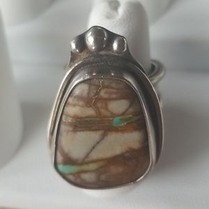 Royston Ribbon Turquoise Ring/OOAK